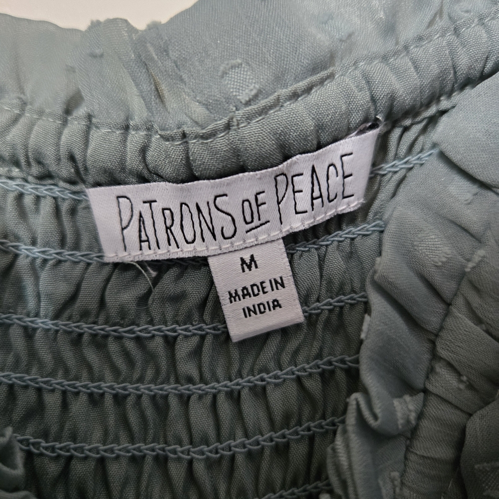Patrons of Peace Sage Green Maxi Dress with Button Front - Picture 2 of 3